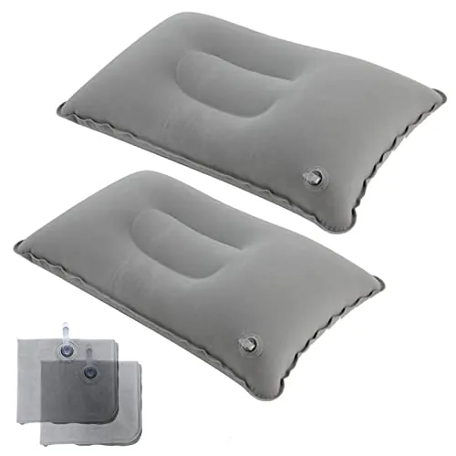 JAKENHAM 2Pack Ultralight A4 Inflatable Travel Pillow