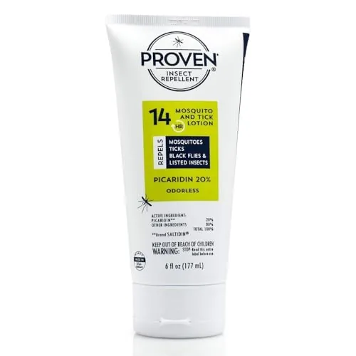 Proven 20% Picaridin Insect Repellent Lotion 6oz DEET-Free