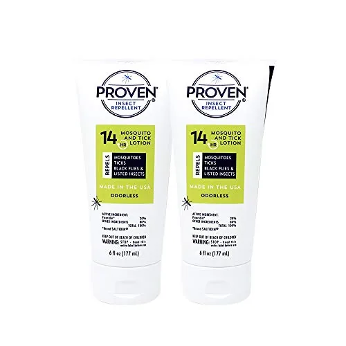 Proven 20% Picaridin Insect Repellent Lotion DEET-Free 2-Pack