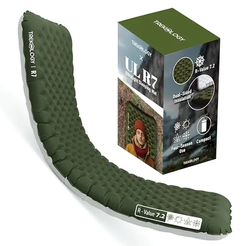 TREKOLOGY UL R7 Sleeping Pad 4-Inch 7.2 R-Value