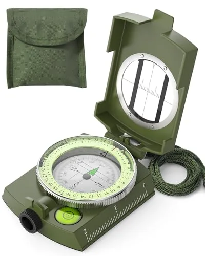 Sportneer Lensatic Sighting Compass Military Grade