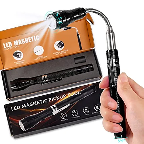 KUCHEY Magnetic Telescoping Flashlight and Pickup Tool