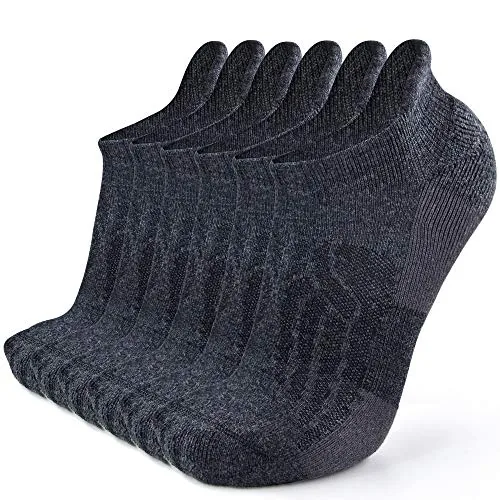 Busy Socks Merino Wool Ankle Hiking Socks 6-Pack