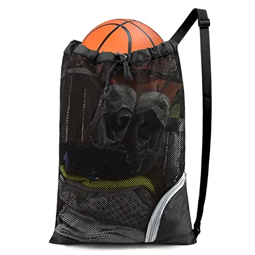 BeeGreen Mesh Drawstring Bag XL Foldable Beach Backpack