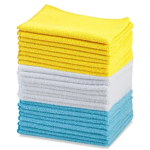 Amazon Basics Microfiber Cloths 16x12in 24-Pack