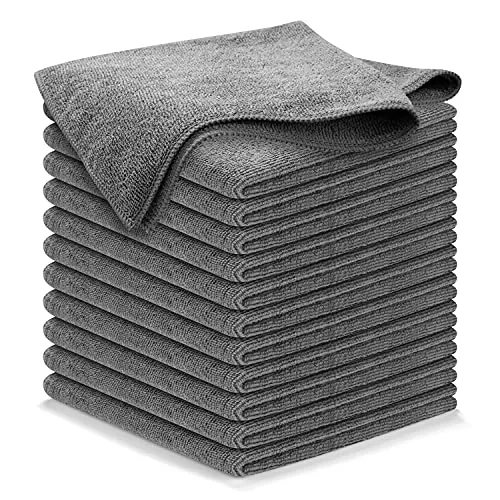 USANOOKS Microfiber Cleaning Cloths 12-Pack 300 GSM