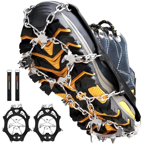 Cimkiz 19-Spike Stainless Steel Ice Crampons Unisex