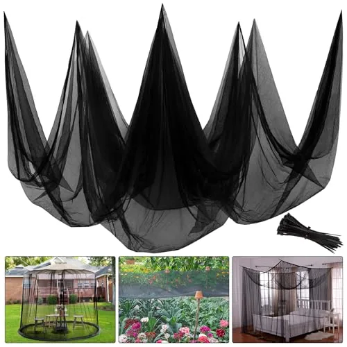 Unves 39x10 Ft Garden Netting with 100 Straps