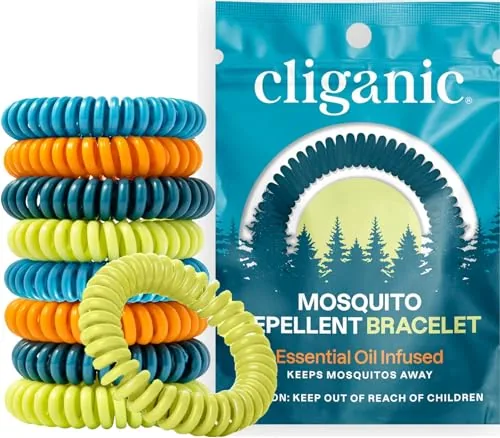 Cliganic Mosquito Repellent Bracelets DEET-Free 10-Pack