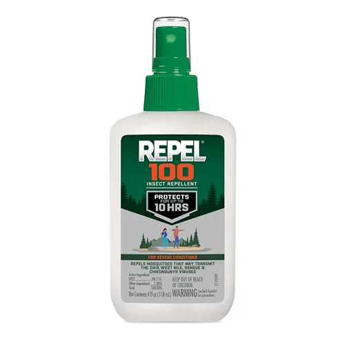 Repel 100 DEET Bug Spray 4oz 10-Hour Protection