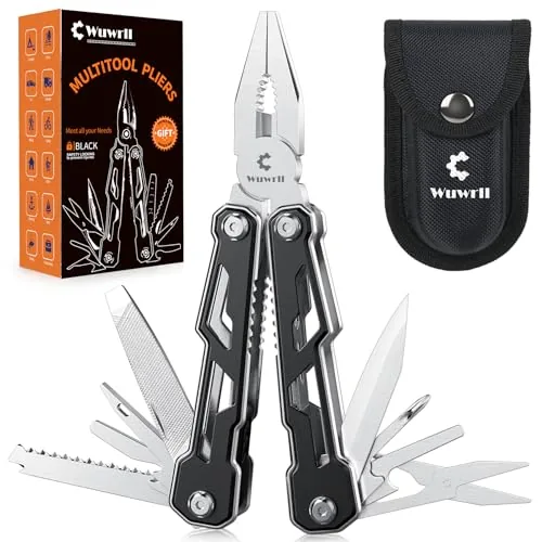 Wuwrll 16-in-1 Stainless Steel Pocket Multitool