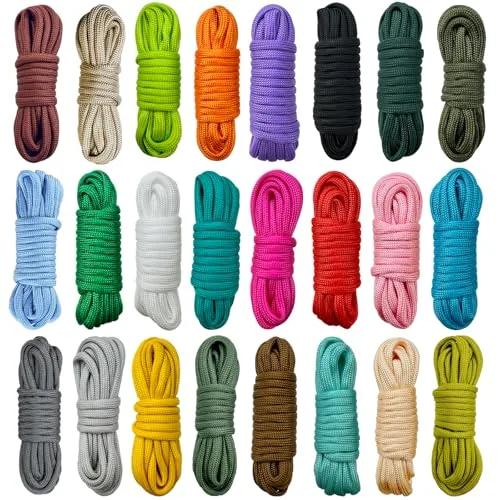 Mesench 550lb Paracord Kit 24 Colors 240ft Total
