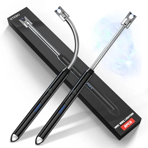 KTEBO 2-Pack Plasma Arc Electric Lighter Gooseneck USB