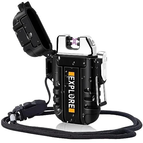 LcFun Dual Arc USB Rechargeable Windproof Plasma Lighter
