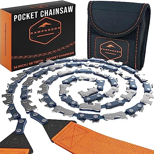 CAMPNDOOR Pocket Chainsaw 48-Tooth Dual-Action Hand Saw