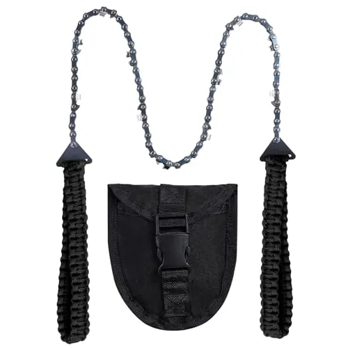 Sucrain 24-inch Paracord Handle Pocket Chain Saw