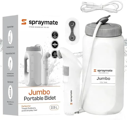 Spraymate Jumbo Portable Bidet 2.5L Rechargeable