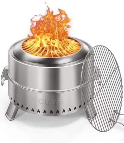 Ciays 19-Inch Smokeless Wood-Burning Fire Pit