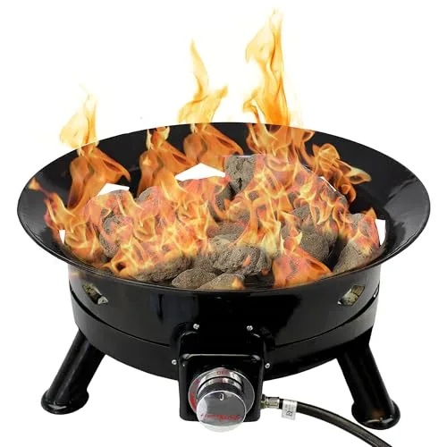 Flame King 24-Inch Smokeless Propane Fire Pit 58K BTU
