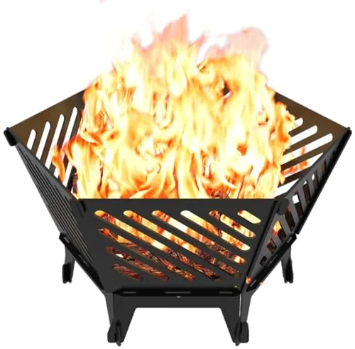 Waaliji 22.5" Hexagon Smokeless Wood Burning Fire Pit