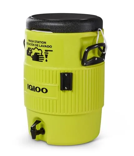 Igloo 5-Gallon Acid Green Portable Handwash Station