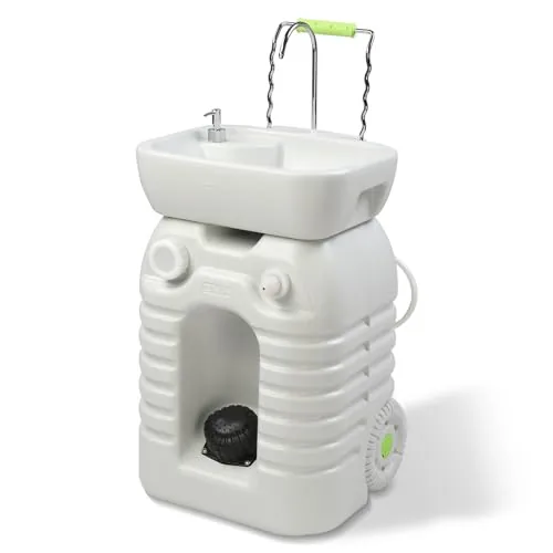VINGLI 45L Portable Rolling Sink with Foot Pump