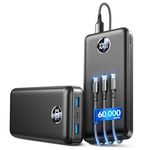 IAPOS 60000mAh Power Bank with 22.5W Fast Charging