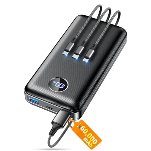 ZZI 60000mAh Power Bank 22.5W Fast Charging