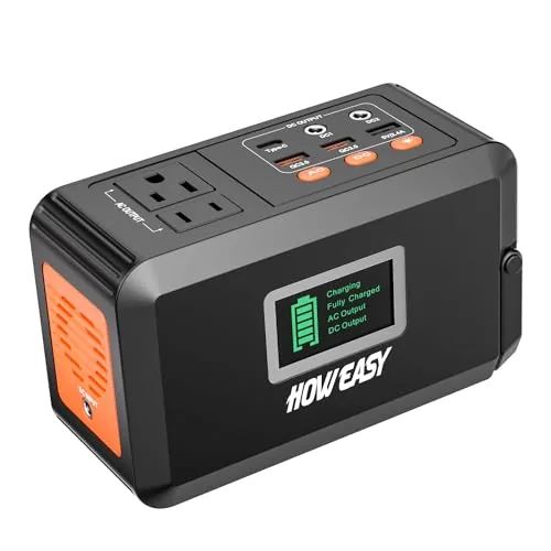 HOWEASY 88Wh Portable Power Station 120W AC Output