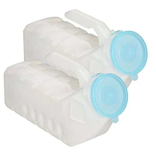 MedVance 1000ml Portable Male Urinal Bottles 2-Pack