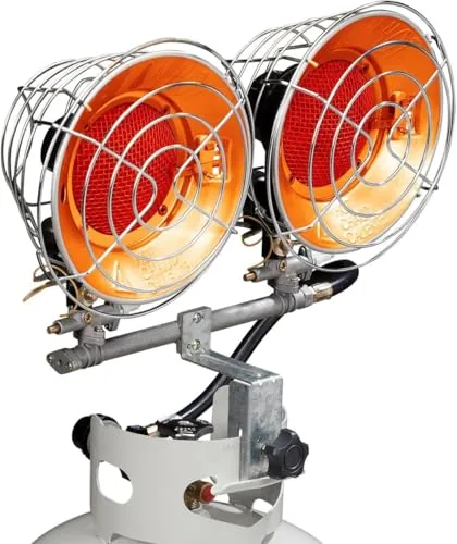 Avenger FBDTP30 Double Burner 30,000 BTU Tank-Top Heater