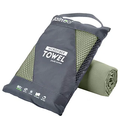 Rainleaf Microfiber Travel Towel Quick-Dry Compact