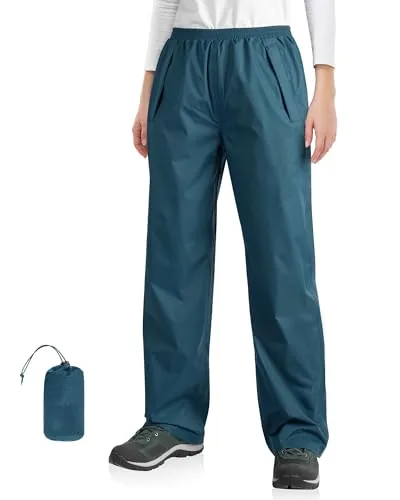 33,000ft Packable Rain Pants Women Waterproof Lightweight