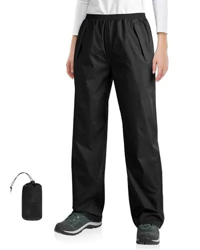 33,000ft Packable Waterproof Rain Pants for Women