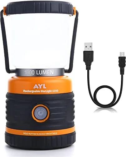 AYL LED Camping Lantern 1800LM Rechargeable Power Bank