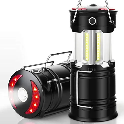EZORKAS 2-Pack USB Rechargeable COB Camping Lanterns