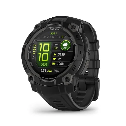 Garmin Instinct 3 45mm AMOLED Rugged GPS Smartwatch