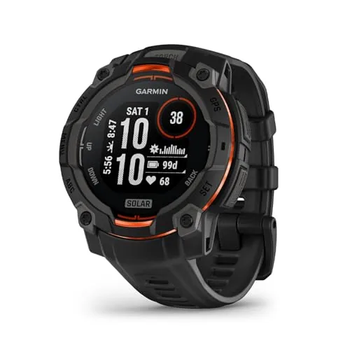 Garmin Instinct 3 45mm Solar Rugged GPS Smartwatch