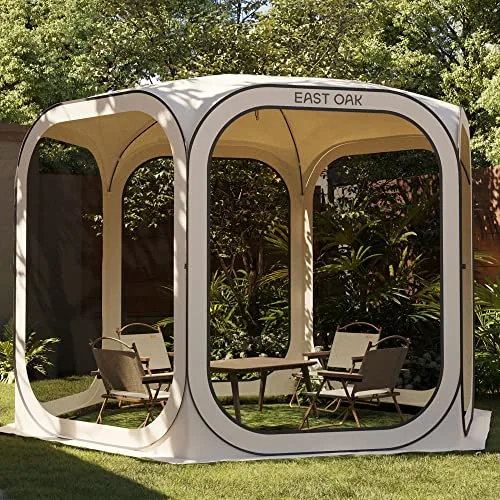 East Oak 10x10 Pop-Up Screen Tent UPF 50+