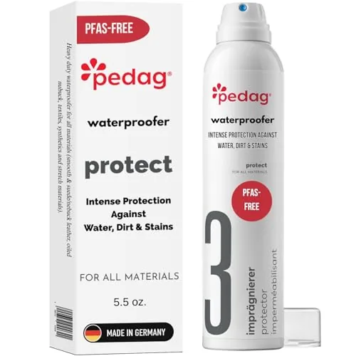 Pedag PFAS-Free Waterproof Spray for Shoes and Fabric