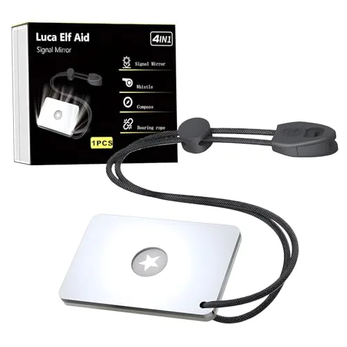 Luca Elf Aid Signal Mirror 2x3in Survival Kit