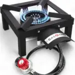 GasOne High-Pressure Single Propane Burner with Heat Shield