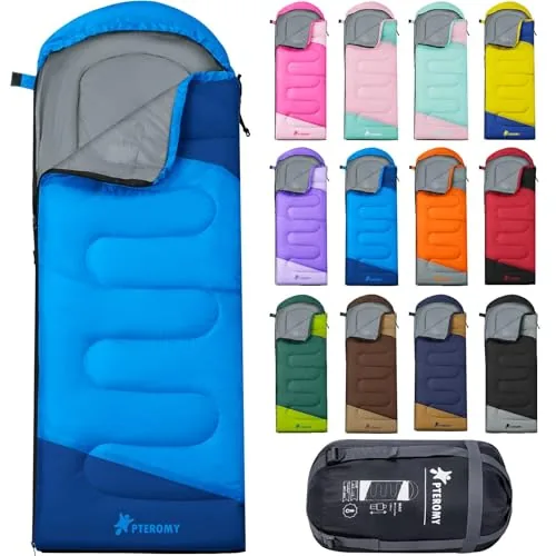 PTEROMY 3-Season Sleeping Bag Lightweight 1.35kg