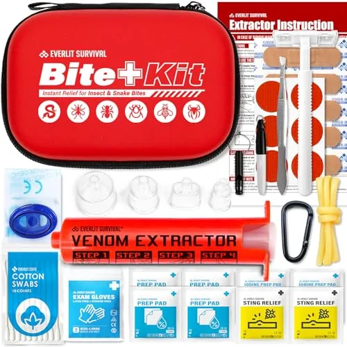 EVERLIT 40-Piece Bee Sting and Snake Bite Venom Kit