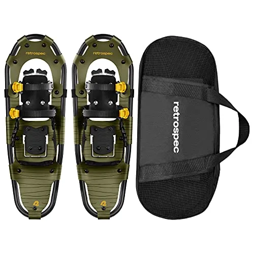 Retrospec Drifter Snowshoes Aluminum Frame with Heel Lifts