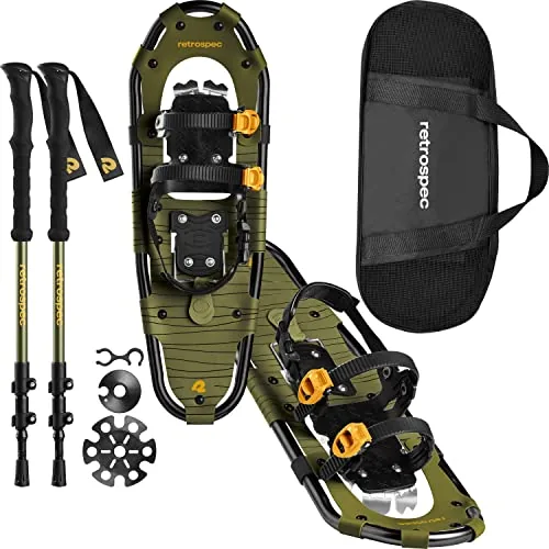 Retrospec Drifter Snowshoes and Trekking Poles Bundle