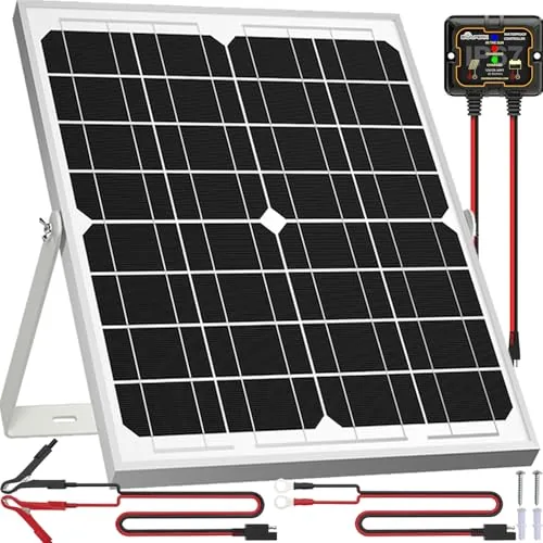 SOLPERK 20W 12V Solar Trickle Charger with MPPT Controller