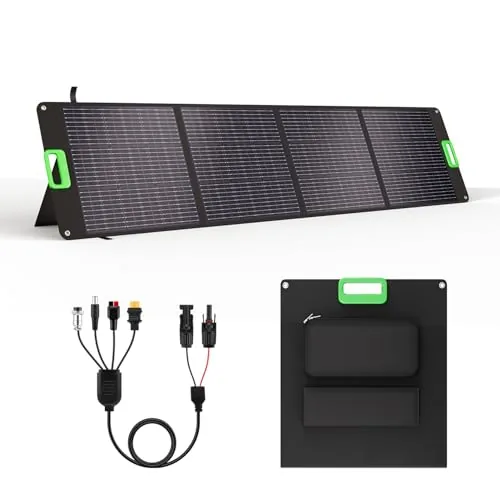 GRECELL 200W Foldable Solar Panel with 4 Kickstands