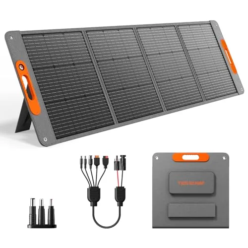 TWELSEAVAN 200W Foldable Solar Panel with ETFE & USB-C