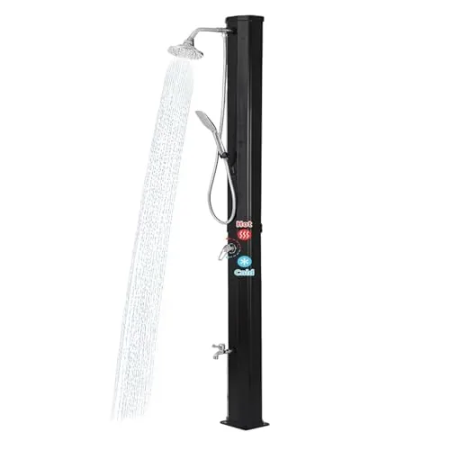 Lerphado 10-Gal Solar Outdoor Shower with Foot Wash